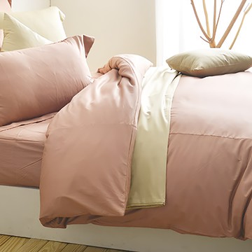 LAMINA 樂米娜 吉祥富貴精梳棉單人被套  150 x 210cm  黛粉