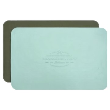 KZM OUTDOOR 仿皮革餐墊(橄欖綠) 附收納袋  S(展開56.5 x 37cm 收納直徑5 x 37cm)  1個