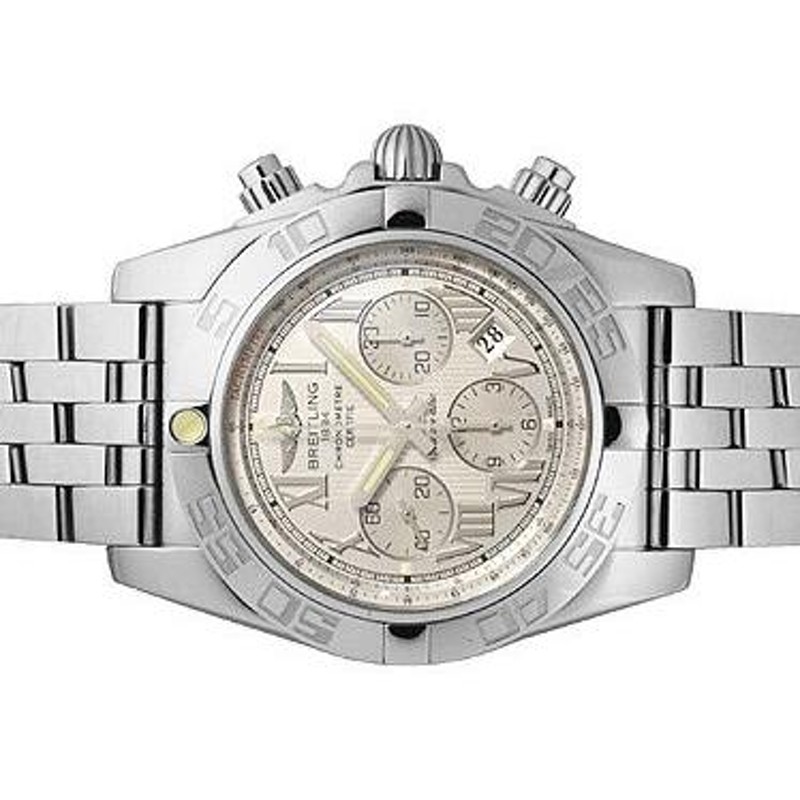 BREITLING ブライトリング WINDRIDER CHRONOMAT44 ウィンドライダー クロノマット44 シルバー（白）文字盤  A011G76PA | LINEブランドカタログ