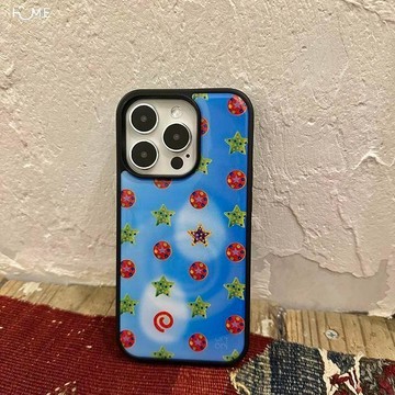 彩虹星星適用蘋果17手機殼iPhone16promax膚感15水凝殼14/13/12女