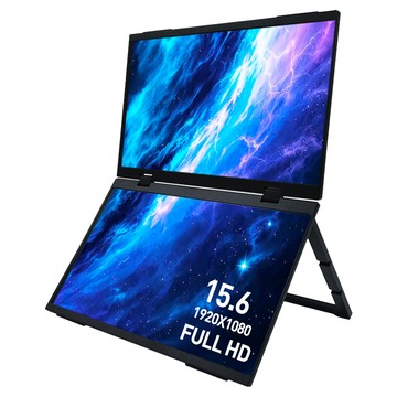 WInTEn FHD IPS超薄廣視角可攜式雙屏螢幕  15.6吋  WT-156PS-BK