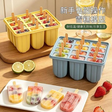 ✨臺灣出貨✨雪糕模具高顏值家用多支裝做冰棍冰棒冰激凌模具冰凍塊盒製冰盒