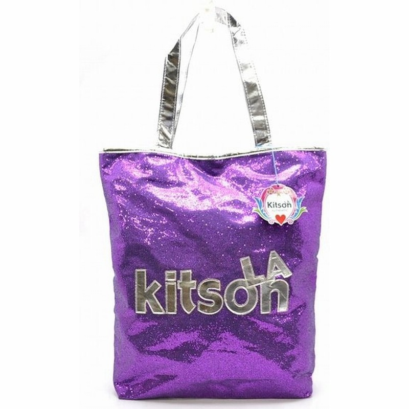 バッグ Kitson キットソン スパンコール トートバッグ ショルダーバッグ ショルダートート パープル 紫 シルバー U 通販 Lineポイント最大0 5 Get Lineショッピング