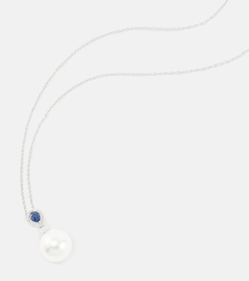 Bucherer Fine Jewellery Romance 18kt white gold necklace with sapphires and gemstones