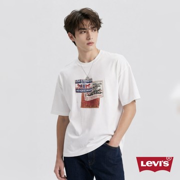 Levi's 男款 短袖T恤 馬牌標印花 男生短袖 熱賣單品 002XI-0000