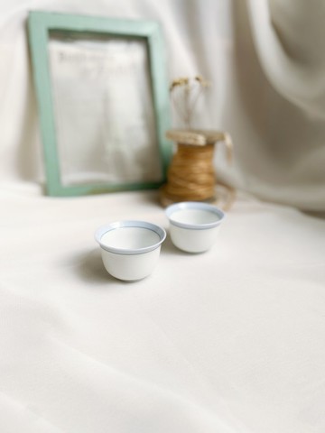 【好日戀物】台灣早期老物新品永好瓷杯品茗杯一組2個