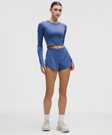 Fast and Free High-Rise Classic-Fit Split Shorts 3" Size Medium