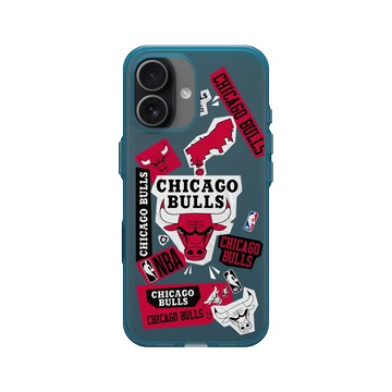 iPhone 17 Clear (相機按鈕) 夜幕藍 - NBA - 拼貼系列-芝加哥公牛 Chicago Bulls - Collage