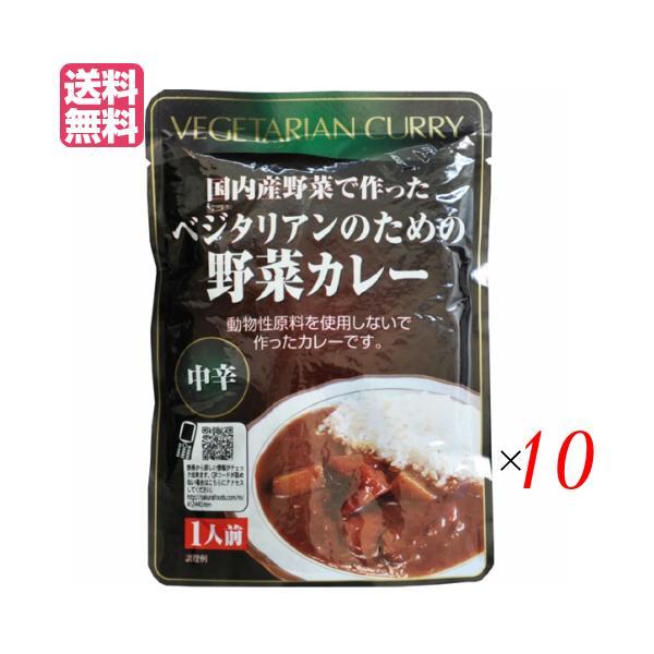 カレー ベジタリアン ビーガン ベジタリアンのための野菜カレー 200g 中辛 10個セット 桜井食品 送料無料