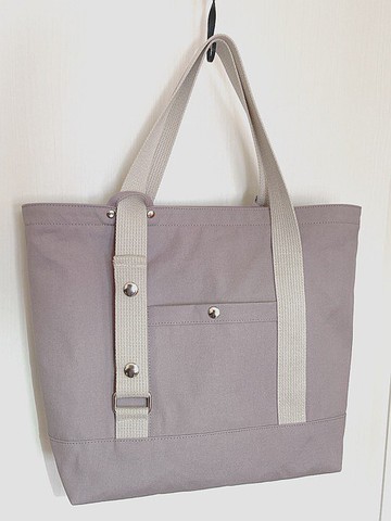 Kurashiki 帆布可調節手柄 3 向手提袋 A4 存儲 2 向輕便暗色紫