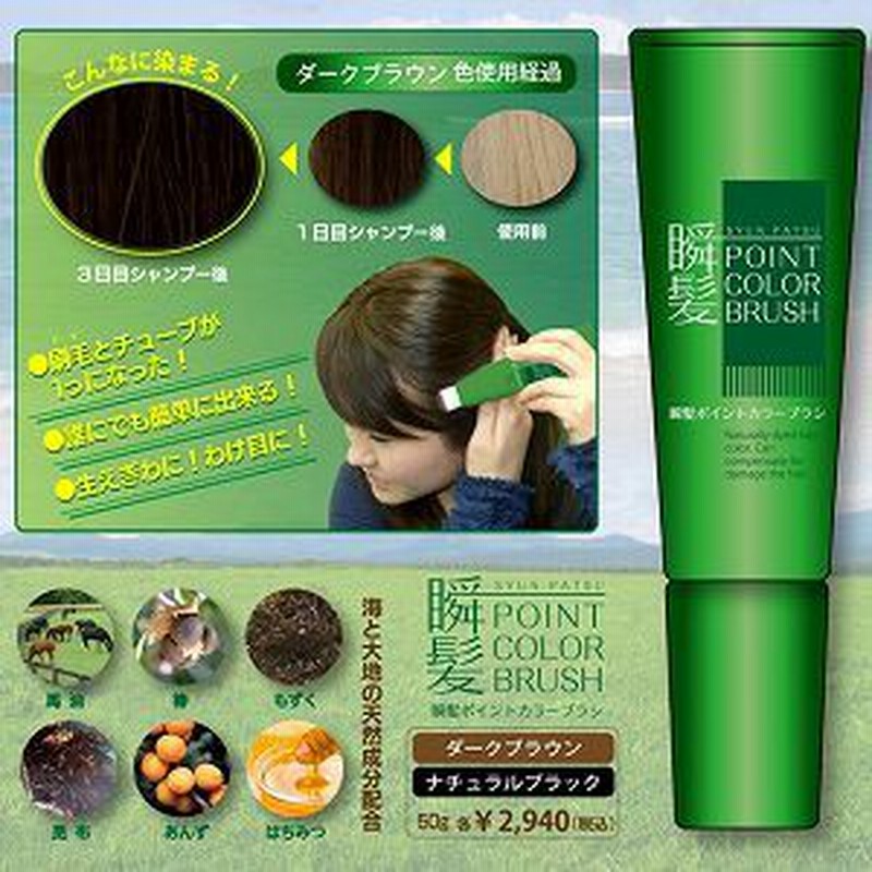 瞬髪 ポイントカラーブラシ 刷毛付白髪染め 通販 Lineポイント最大1 0 Get Lineショッピング