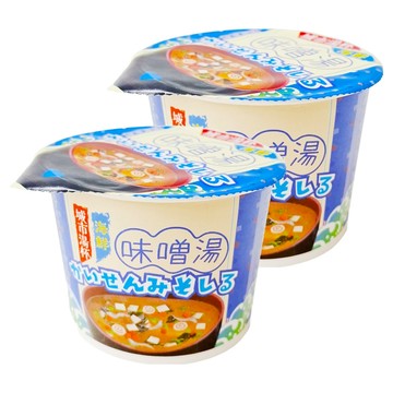 CITYSOUP 城市湯杯 海鮮味噌湯 即沖即食  21.3g  2入