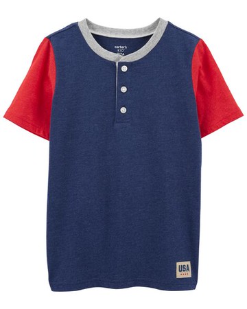 Kid USA Jersey Henley