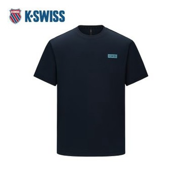 K-SWISS 運動長袖 TSHIRTKC7532UCTS15 圓領 中性 男款 女款 深藍色 1712461-014
