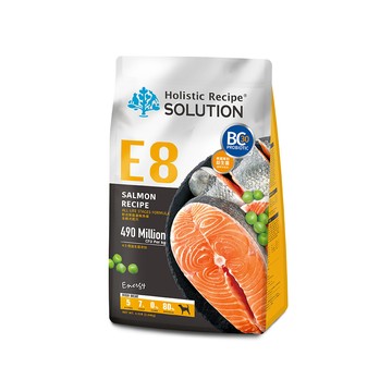 SOLUTION E8 能量鮭魚餐 4.5LB(2.04KG) 無穀全齡犬配方(全齡犬飼料 狗飼料 狗糧 犬糧 狗食)