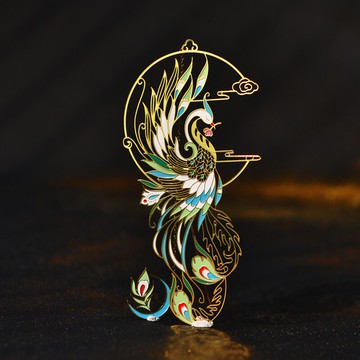 鳳凰金屬書簽創意藝術復古小清新古風中國風古典禮品出國送老外