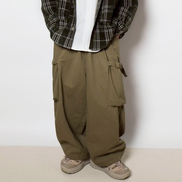 Amekaji 大口袋墜感寬鬆工裝褲