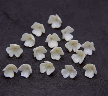 珍珠花珠聚合物粘土 1 厘米製作珠寶工藝花珠粘土