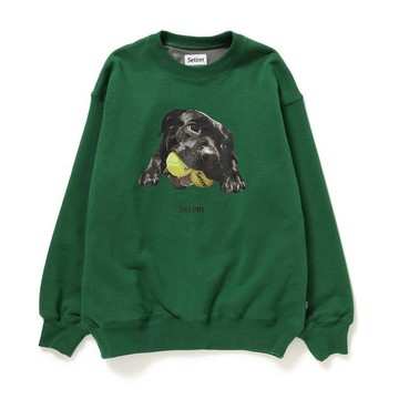 AirRoom 正品現貨 2024AW SETINN BALLDOG CREW SWEAT 狗狗 拉不拉多 大學T