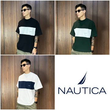 美國百分百【全新真品】NAUTICA 短袖 棉質 T恤 帆船牌 上衣 LOGO T-shirt 短T 三色 CK74