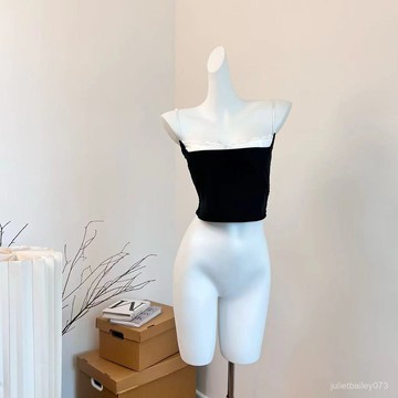 ♡ 𝑪𝒉𝒊𝒄 𝒖 ♡ 韓係區區歐陽假兩件天絲亞麻蕾絲吊帶背心女夏季辣妹外穿修身短款上…