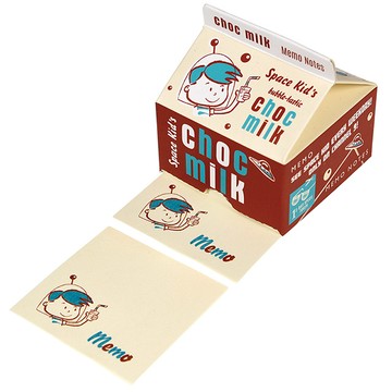 英國 Rex London 牛奶盒造型便條紙_太空人_RL27423