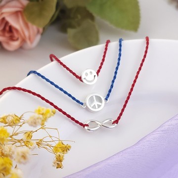 Majalica．蠟繩手鍊．無限．十字架｜祝福祈願．PH24003