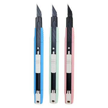 【史代新文具】力大ABEL 66021 精銳30度黑刃美工刀