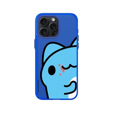 iPhone 15 Pro Max Clear 激光藍 - 貓貓蟲咖波 Bugcat Capoo - 咖波偷看你
