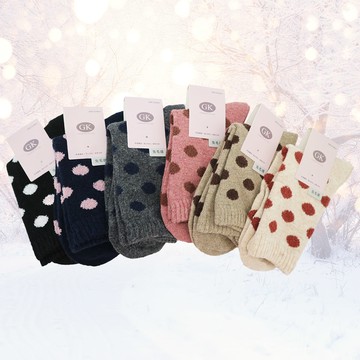 ANUAN女兔毛襪-22~26cm-AN-A3004-2雙入