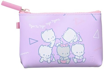 【震撼精品百貨】Nya Ni Nyu Ne Nyon Sanrio 五隻小貓~日本SANRIO三麗鷗 五隻小貓矽膠方形零錢包*77654