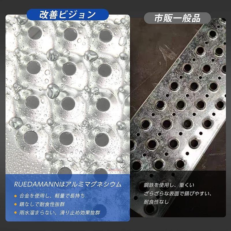 Ruedamann 長さ100cm*外幅21.5cm アルミラダーレール 耐荷重300kg