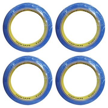 iQIHAN 彩色紙膠帶 15mmx20m 藍色  4個