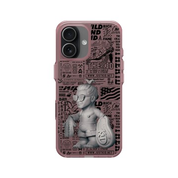 iPhone 17 Clear (相機按鈕) 晶醺玫 - KID - 野人公仔