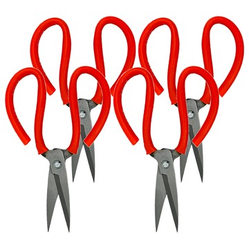 獅王特殊鋼剪刀 23cm 台灣製  紅色  4支