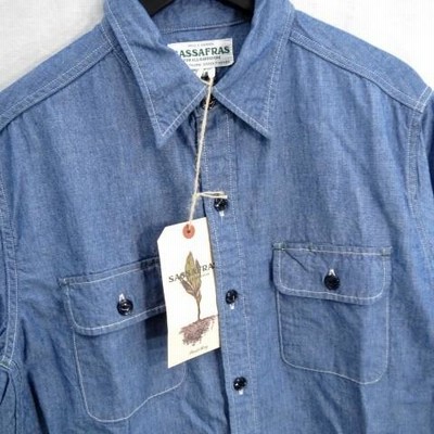 未使用 SASSAFRAS ササフラス C&P.O. APRON SHIRT SF-181306
