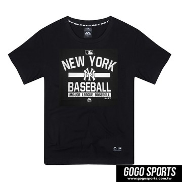 Majestic-洋基隊LOGO圖樣短T(男)