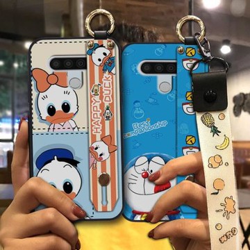 適用于適用LG Stylo6潮流支架軟殼手機套創意腕帶殼掛繩動漫系列