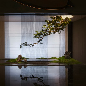 【新店熱銷】仿真懸掛松樹迎客松假樹仿真樹玄關造景大型懸掛植物中式室內裝飾