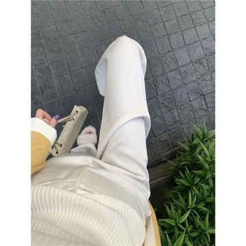 ［少量現貨］CHICYOU【冰感絲滑】閉眼入仿醋酸休閑褲直筒長褲