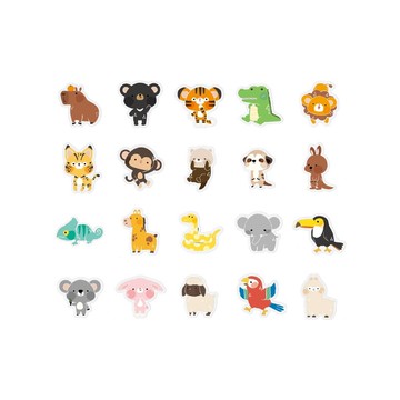 【療育小物】帶著走動物好朋友磁鐵 動物園紀念品 景點禮品