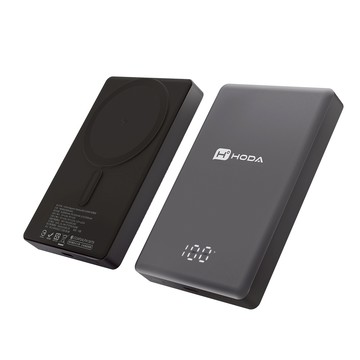 HODA 10000mAh 磁吸式鋁合金超薄行動電源