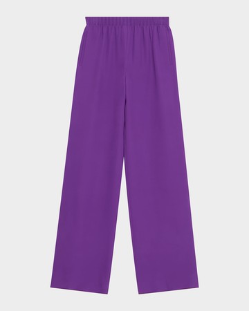 Elastic Wide Leg Trousers