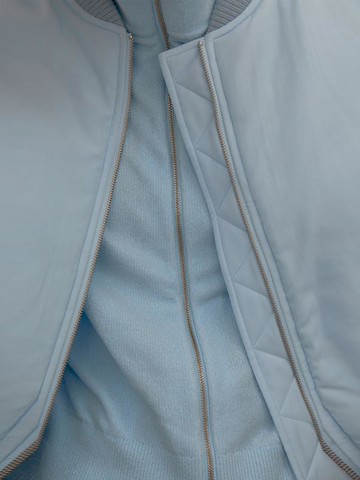 Velvet Zip-up Cardigan Light Blue (WE415AC07Q)
