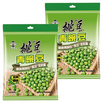 旺旺 挑豆青豌豆 經典醬味 160g 酥脆口感 獨立包裝 方便攜帶  2包