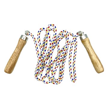 Her-Ea 禾亦 木柄跳繩 聚酯繩 台灣製造  1個  多色的  標準尺寸