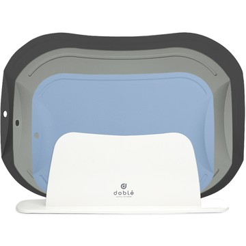 DOBLE 不易留刀痕砧板 藍灰色 小 + 砧板 卡其色 中 + 砧板 炭灰色 大 + ABS 支架組  3個  大砧板 + 中砧板 + 小砧板 + 砧板架 + 禮品盒