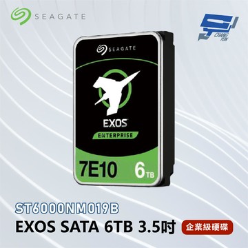 昌運監視器 Seagate希捷 EXOS SATA 6TB 3.5吋 企業級硬碟 (ST6000NM019B)