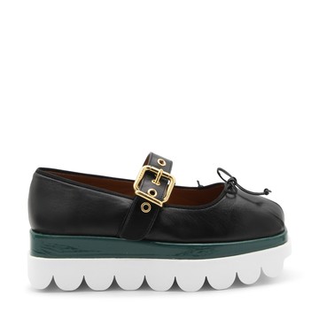 Marni - Black Leather Mary Jane Platform Pumps