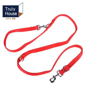 Truly House 寵物高強度牽引繩 一拖二 牽繩 遛狗 狗繩 (三色任選)